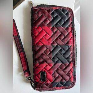 Lug Red and Black Quilted Wallet